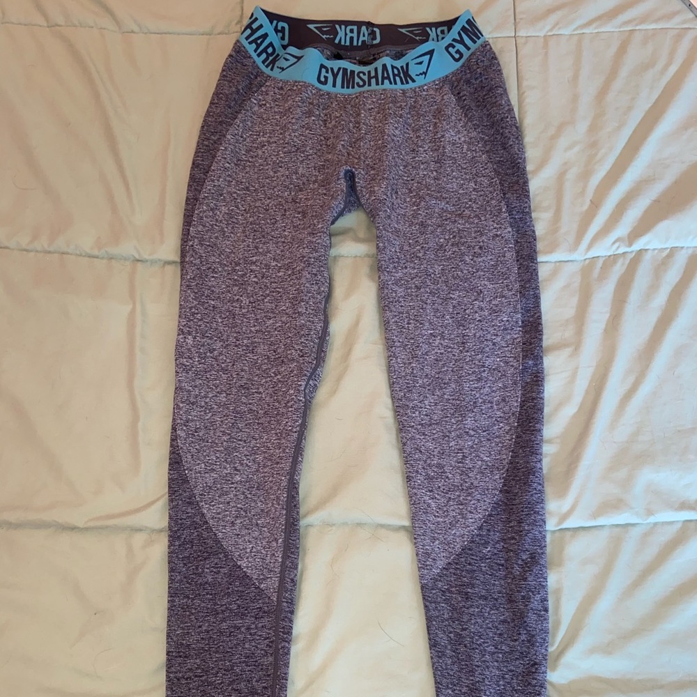 Grey & Blue Gymshark FLEX Leggings
